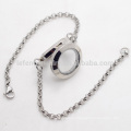 Top selling stainless steel memory locket bracelets jewelry with chain